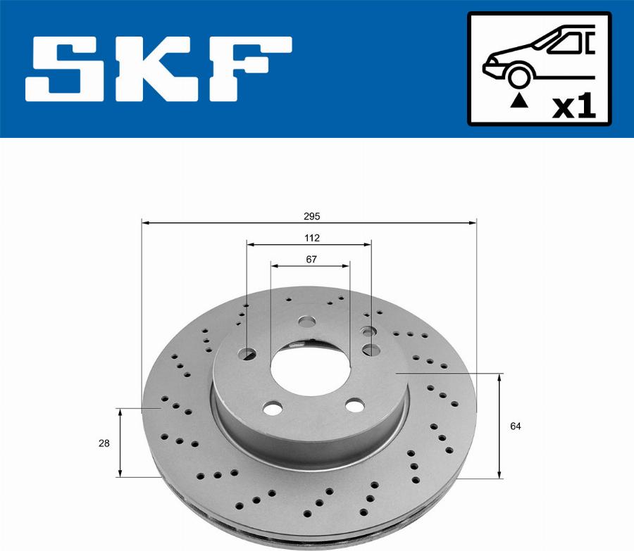 SKF VKBD 80068 V1 - Bremžu diski ps1.lv