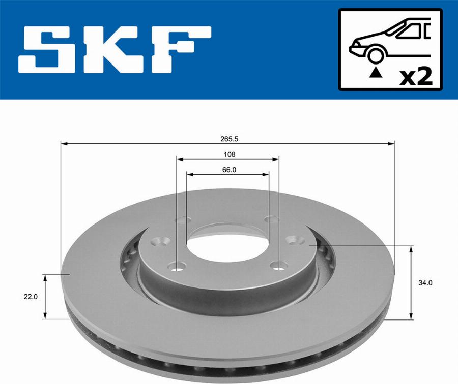 SKF VKBD 80001 V2 - Bremžu diski ps1.lv