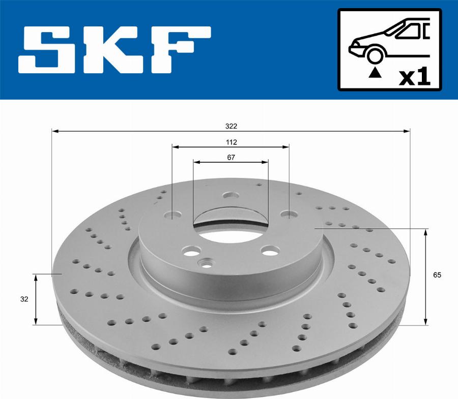 SKF VKBD 80085 V1 - Bremžu diski ps1.lv