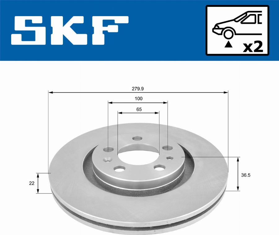 SKF VKBD 80021 V2 - Bremžu diski ps1.lv