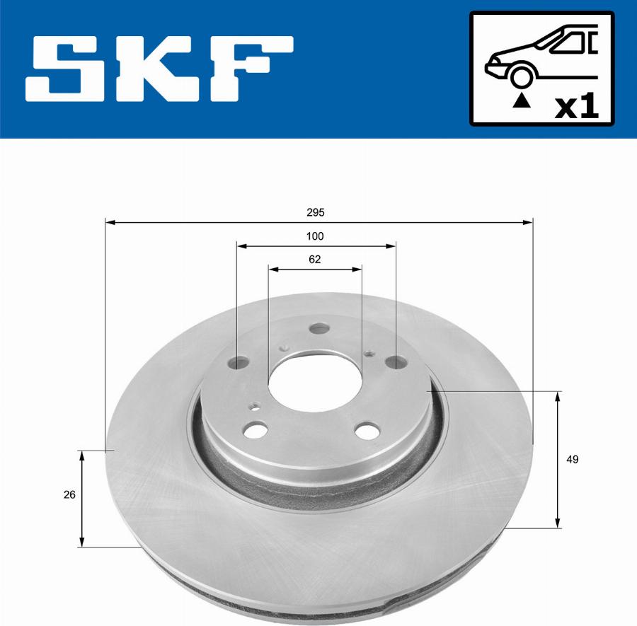 SKF VKBD 80078 V1 - Bremžu diski ps1.lv