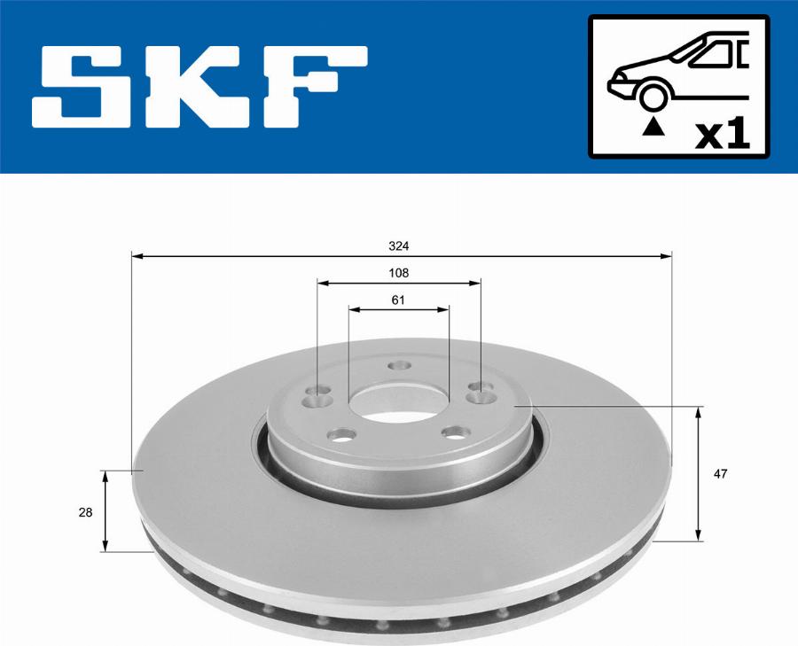 SKF VKBD 80149 V1 - Bremžu diski ps1.lv