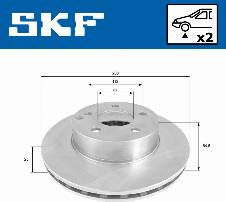 SKF VKBD 80143 V2 - Bremžu diski ps1.lv