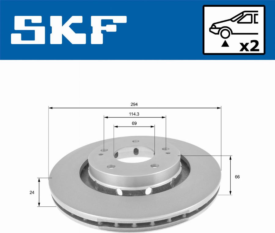 SKF VKBD 80127 V2 - Bremžu diski ps1.lv