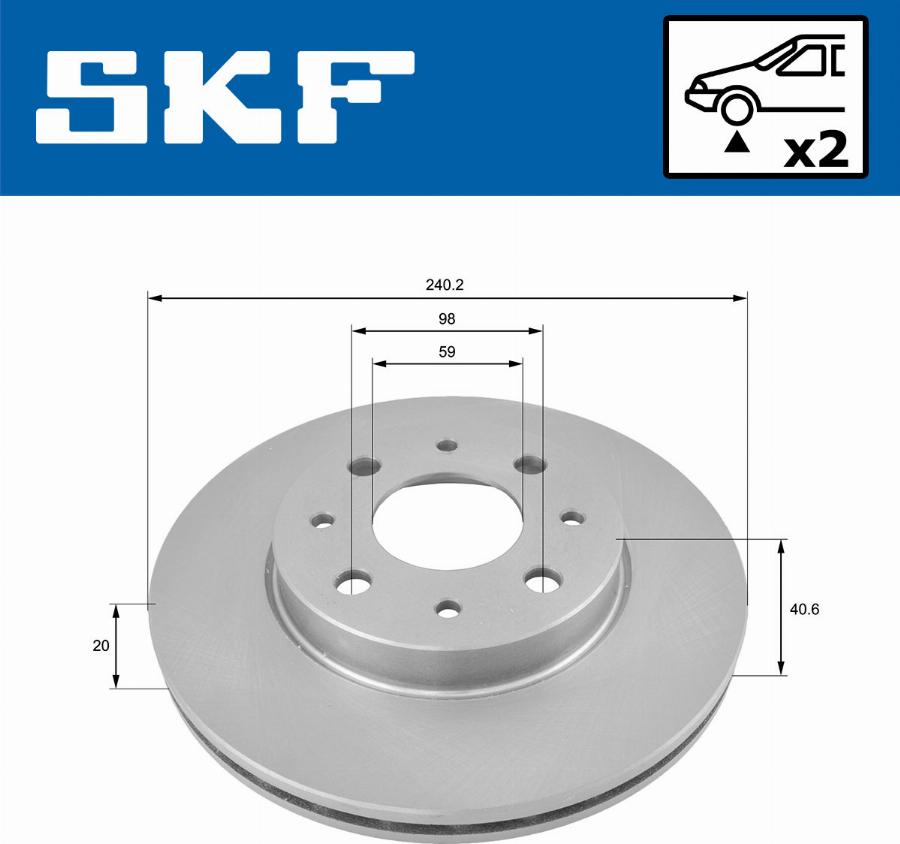 SKF VKBD 80175 V2 - Bremžu diski ps1.lv