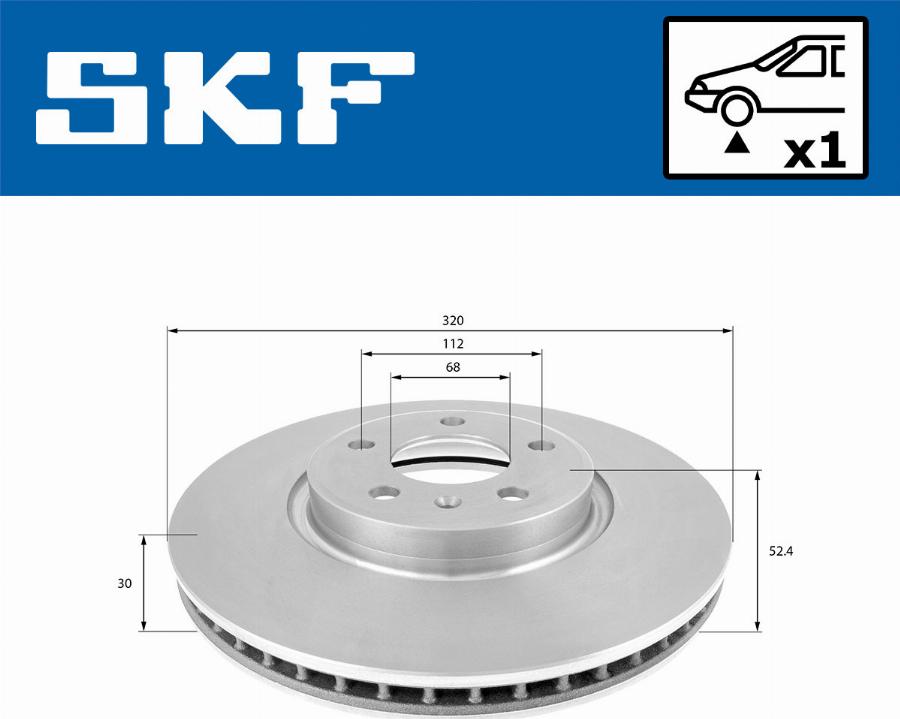 SKF VKBD 80178 V1 - Bremžu diski ps1.lv