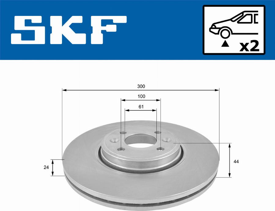 SKF VKBD 80173 V2 - Bremžu diski ps1.lv