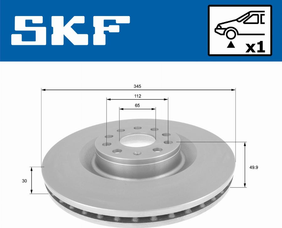 SKF VKBD 80309 V1 - Bremžu diski ps1.lv