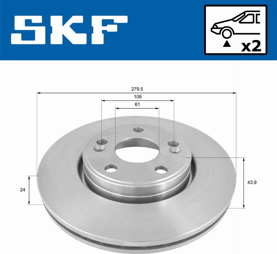 SKF VKBD 80210 V2 - Bremžu diski ps1.lv