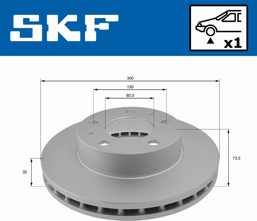 SKF VKBD 80288 V1 - Bremžu diski ps1.lv