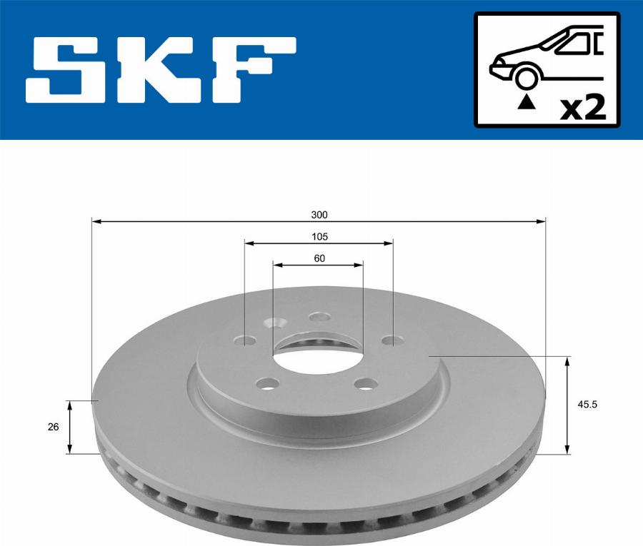 SKF VKBD 80221 V2 - Bremžu diski ps1.lv