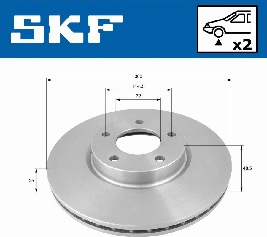 SKF VKBD 80273 V2 - Bremžu diski ps1.lv