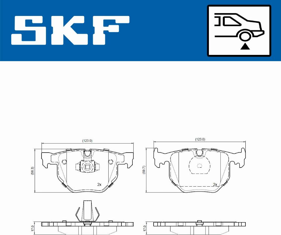 SKF VKBP 90946 - Bremžu uzliku kompl., Disku bremzes ps1.lv