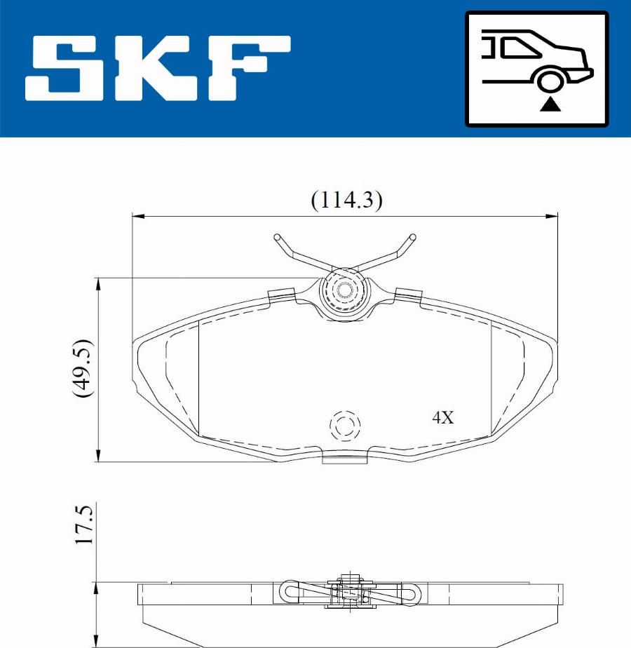 SKF VKBP 90942 - Bremžu uzliku kompl., Disku bremzes ps1.lv