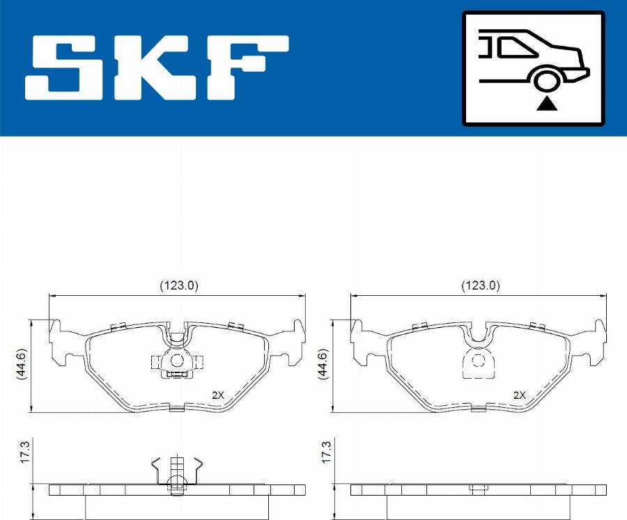 SKF VKBP 90965 - Bremžu uzliku kompl., Disku bremzes ps1.lv