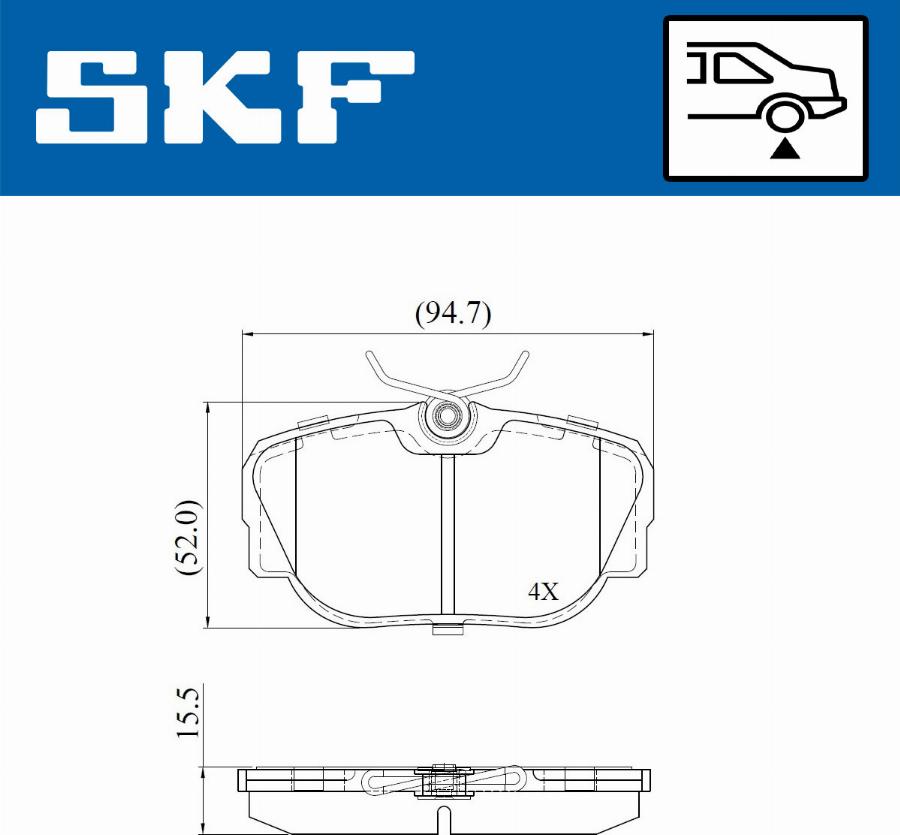 SKF VKBP 90938 - Bremžu uzliku kompl., Disku bremzes ps1.lv