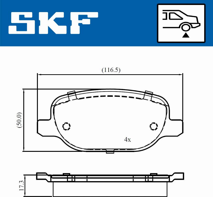 SKF VKBP 90972 - Bremžu uzliku kompl., Disku bremzes ps1.lv