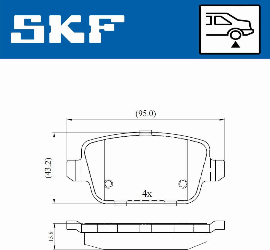 SKF VKBP 90498 - Bremžu uzliku kompl., Disku bremzes ps1.lv