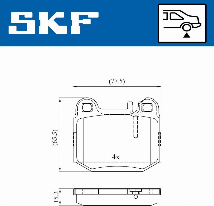 SKF VKBP 90482 - Bremžu uzliku kompl., Disku bremzes ps1.lv