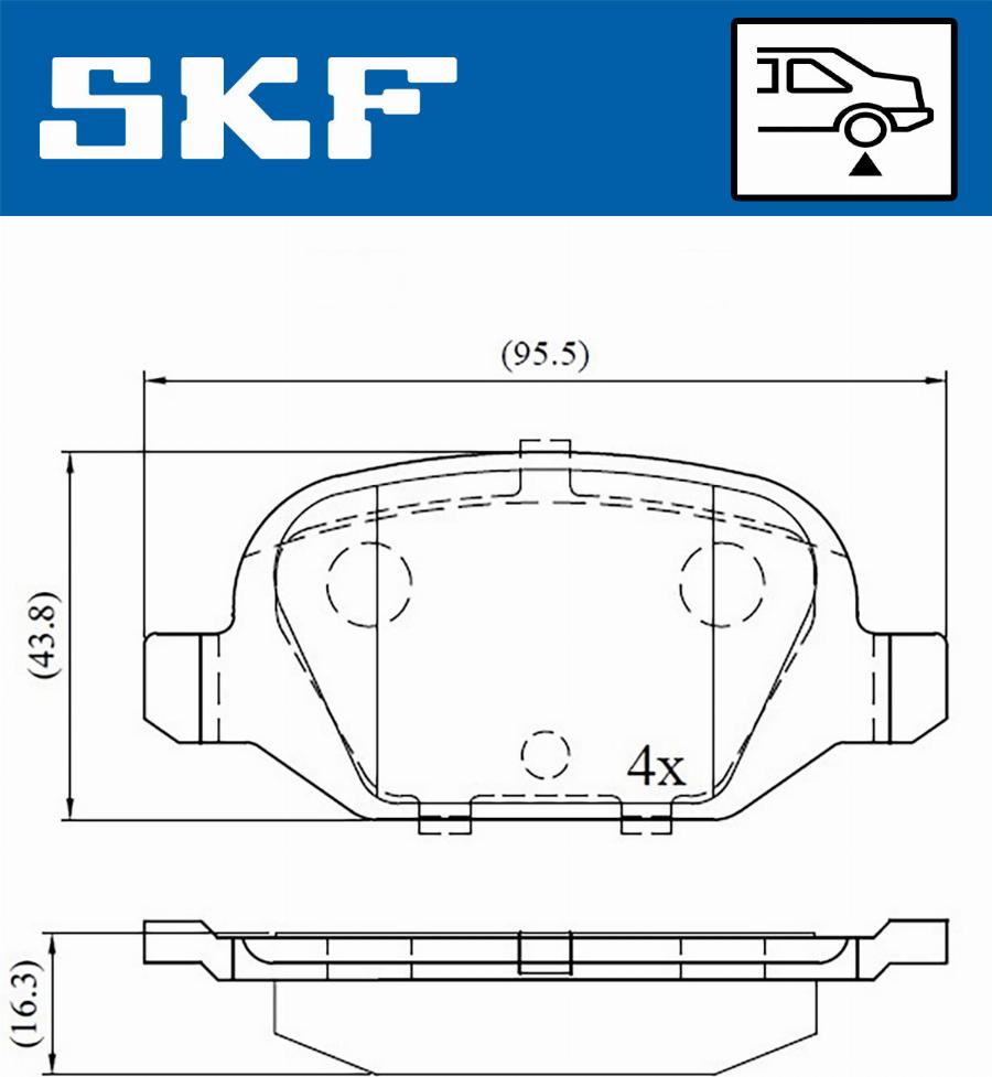 SKF VKBP 90472 - Bremžu uzliku kompl., Disku bremzes ps1.lv