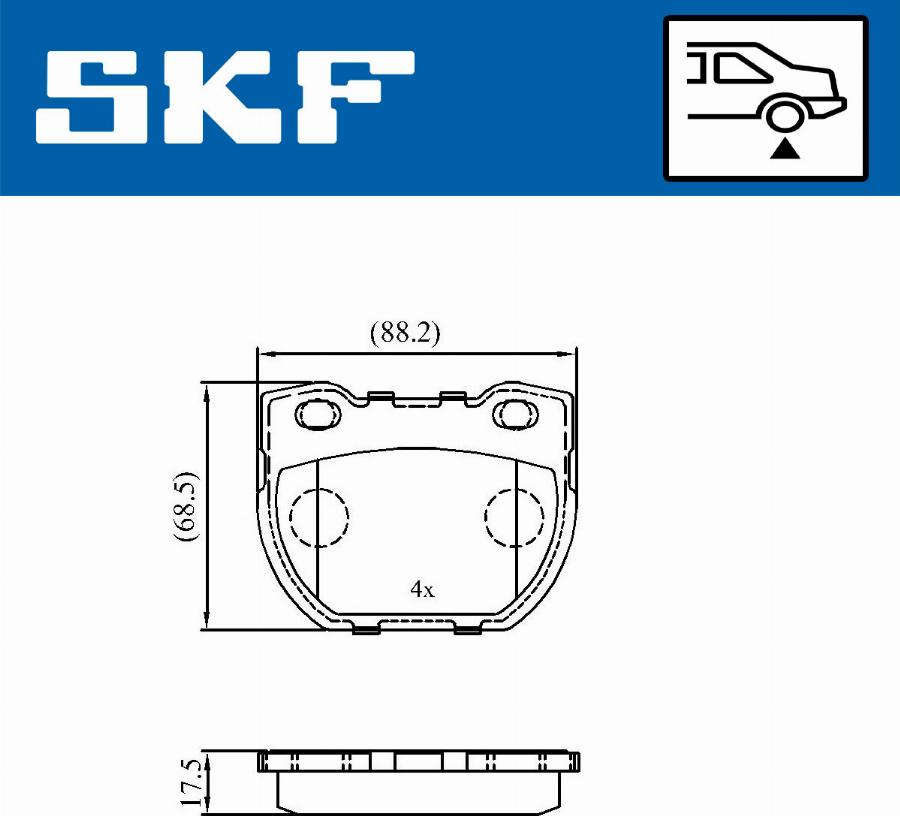 SKF VKBP 90514 - Bremžu uzliku kompl., Disku bremzes ps1.lv