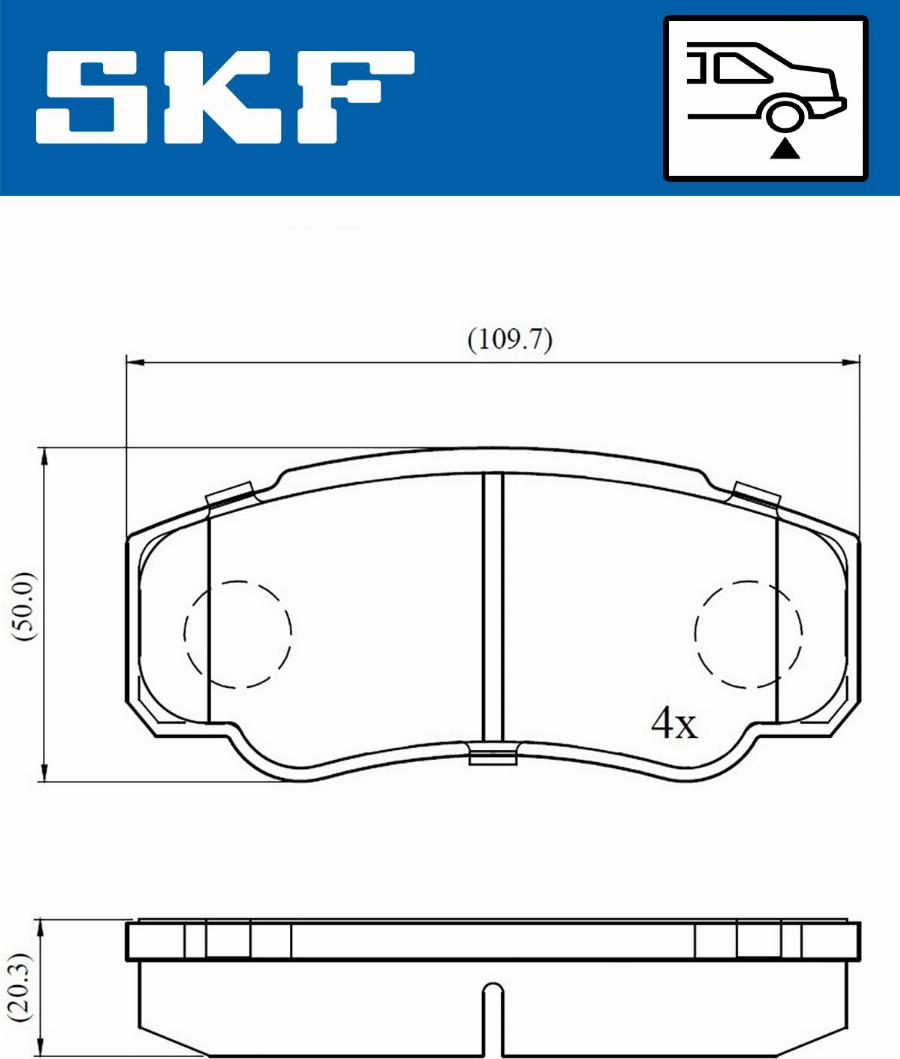 SKF VKBP 90510 - Bremžu uzliku kompl., Disku bremzes ps1.lv