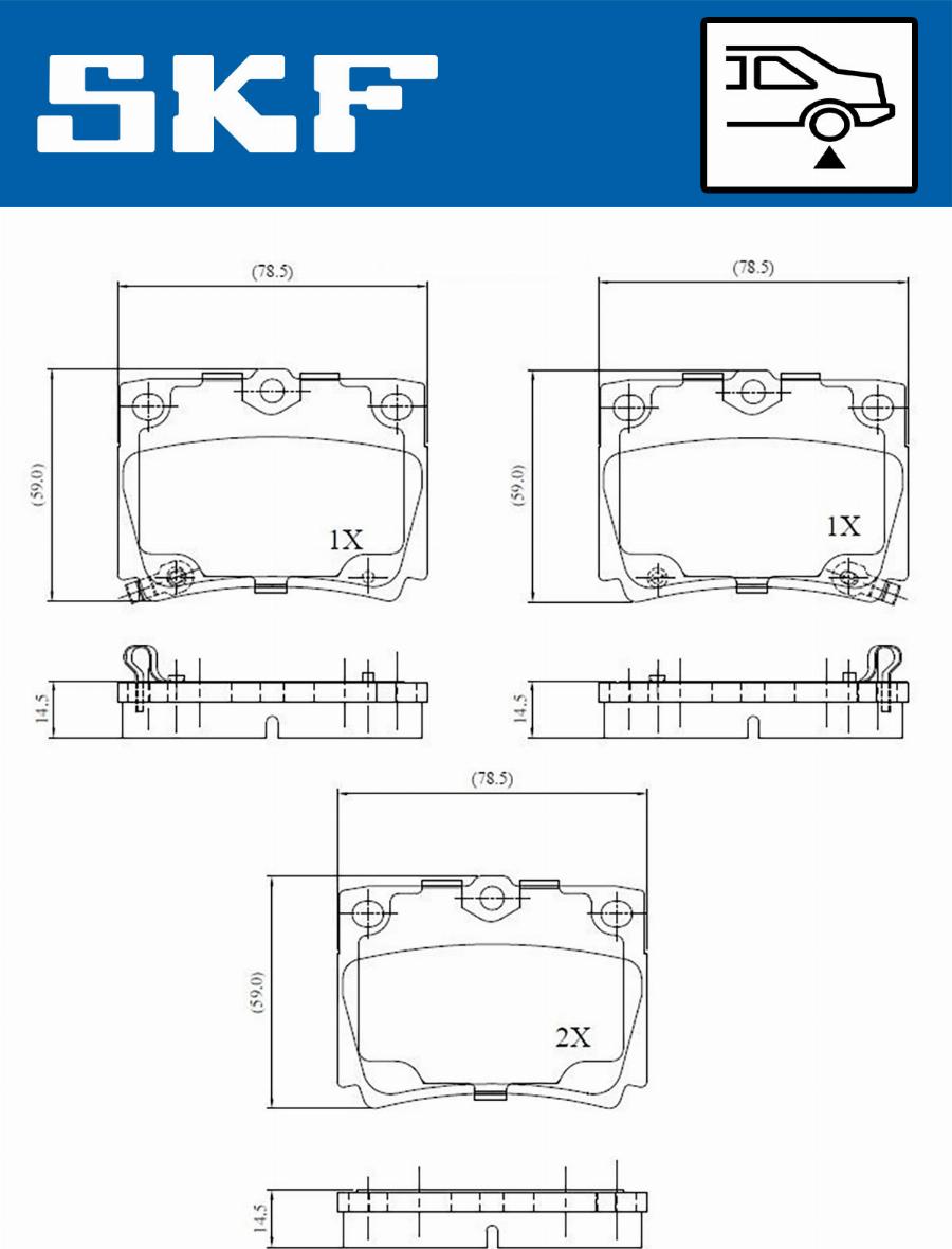 SKF VKBP 90640 A - Bremžu uzliku kompl., Disku bremzes ps1.lv