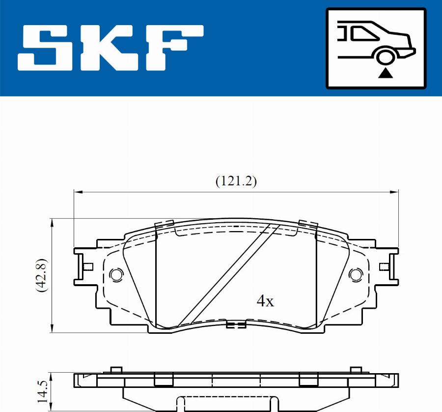 SKF VKBP 90630 - Bremžu uzliku kompl., Disku bremzes ps1.lv