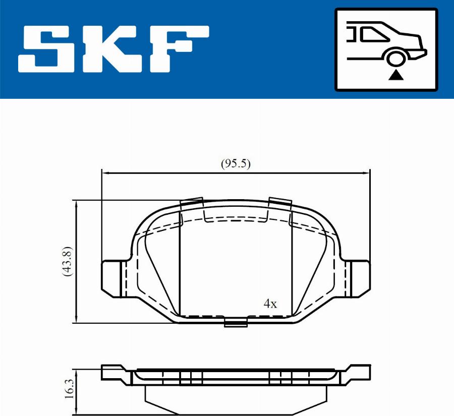 SKF VKBP 90673 - Bremžu uzliku kompl., Disku bremzes ps1.lv