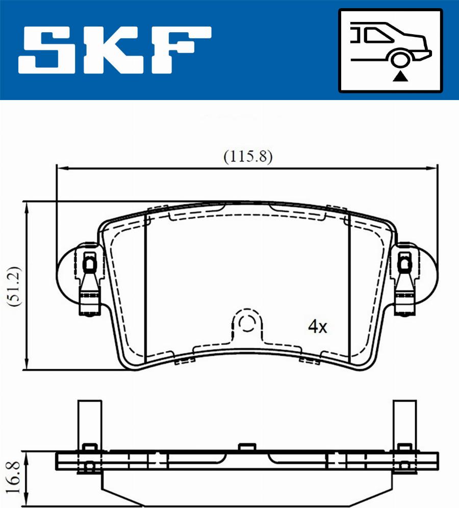 SKF VKBP 90097 - Bremžu uzliku kompl., Disku bremzes ps1.lv