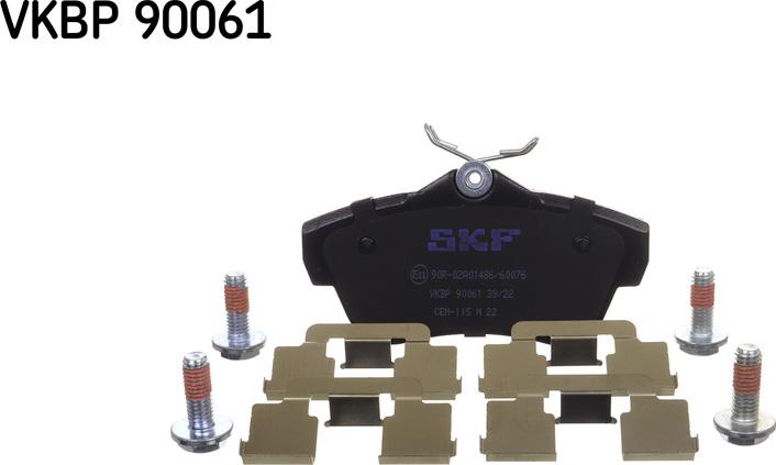 SKF VKBP 90061 - Bremžu uzliku kompl., Disku bremzes ps1.lv