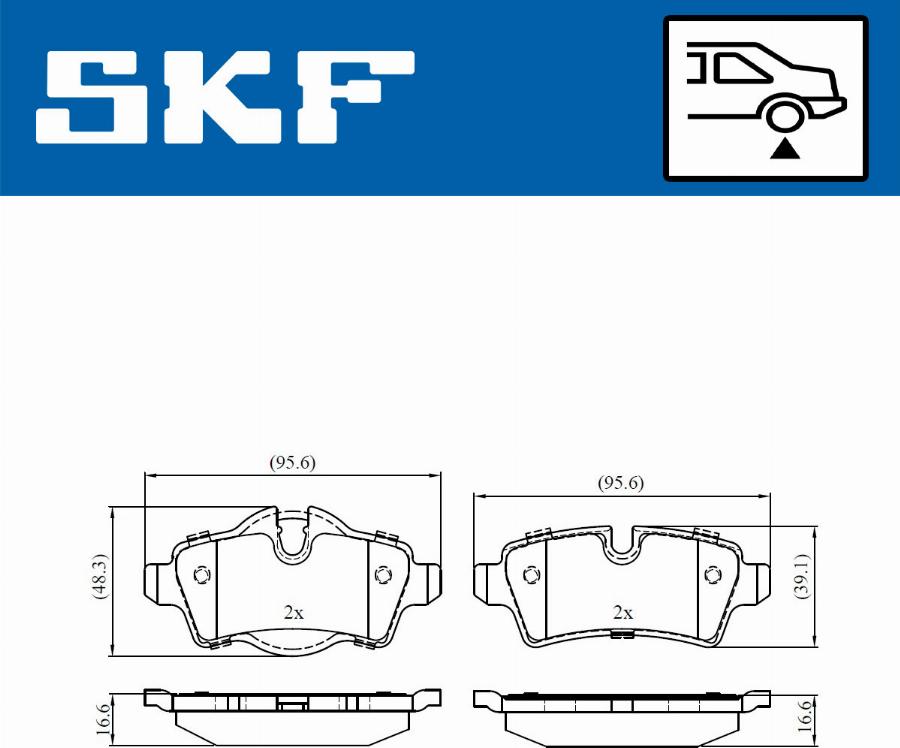 SKF VKBP 90068 - Bremžu uzliku kompl., Disku bremzes ps1.lv