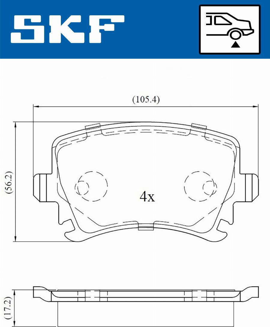 SKF VKBP 90014 - Bremžu uzliku kompl., Disku bremzes ps1.lv