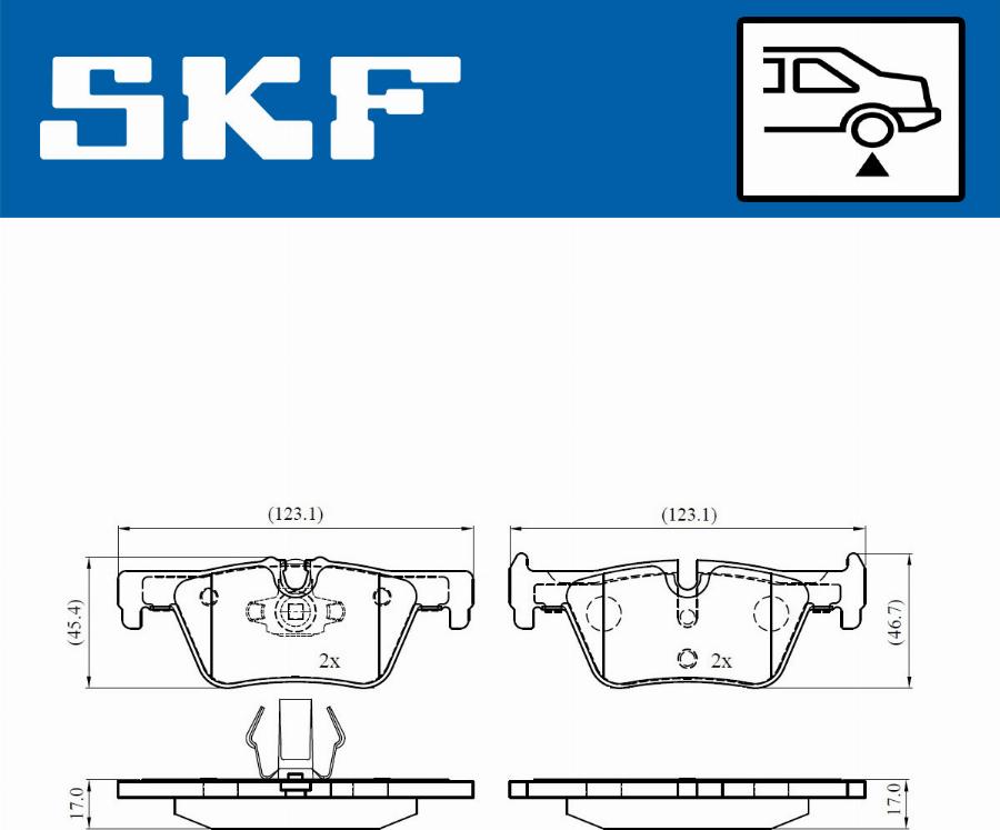 SKF VKBP 90026 - Bremžu uzliku kompl., Disku bremzes ps1.lv