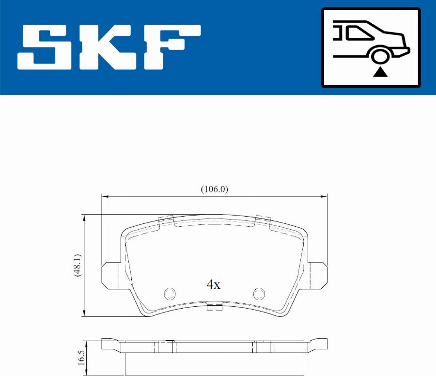 SKF VKBP 90027 - Bremžu uzliku kompl., Disku bremzes ps1.lv