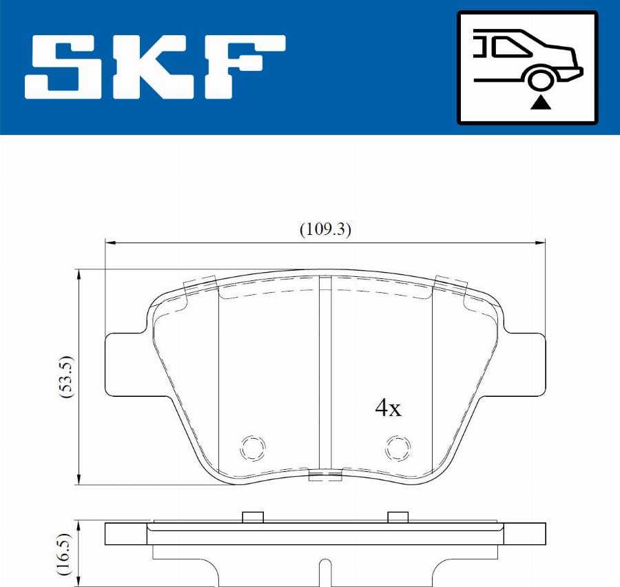 SKF VKBP 90070 - Bremžu uzliku kompl., Disku bremzes ps1.lv