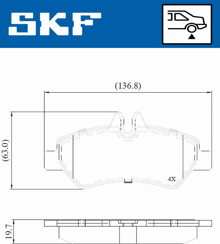 SKF VKBP 90071 E - Bremžu uzliku kompl., Disku bremzes ps1.lv