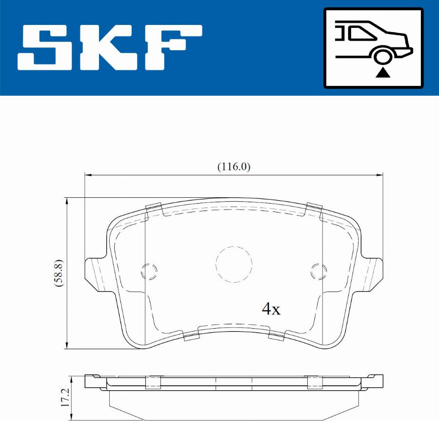 SKF VKBP 90150 - Bremžu uzliku kompl., Disku bremzes ps1.lv