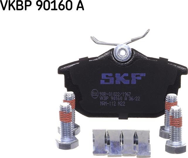 SKF VKBP 90160 A - Bremžu uzliku kompl., Disku bremzes ps1.lv