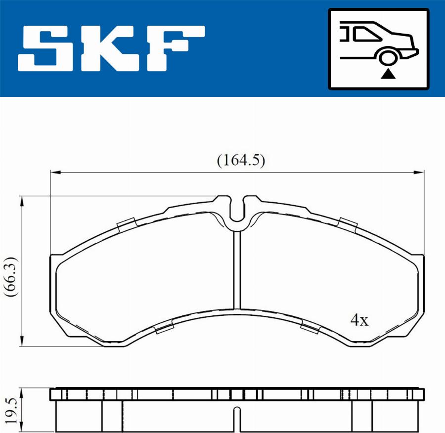 SKF VKBP 90130 - Bremžu uzliku kompl., Disku bremzes ps1.lv