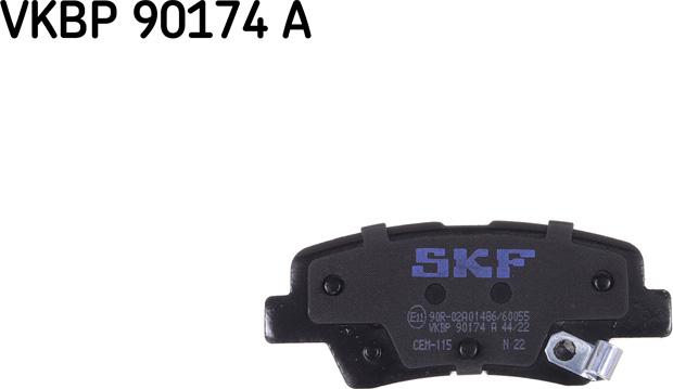 SKF VKBP 90174 A - Bremžu uzliku kompl., Disku bremzes ps1.lv