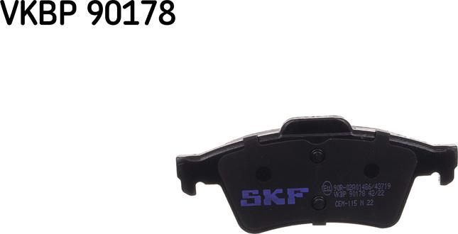 SKF VKBP 90178 - Bremžu uzliku kompl., Disku bremzes ps1.lv