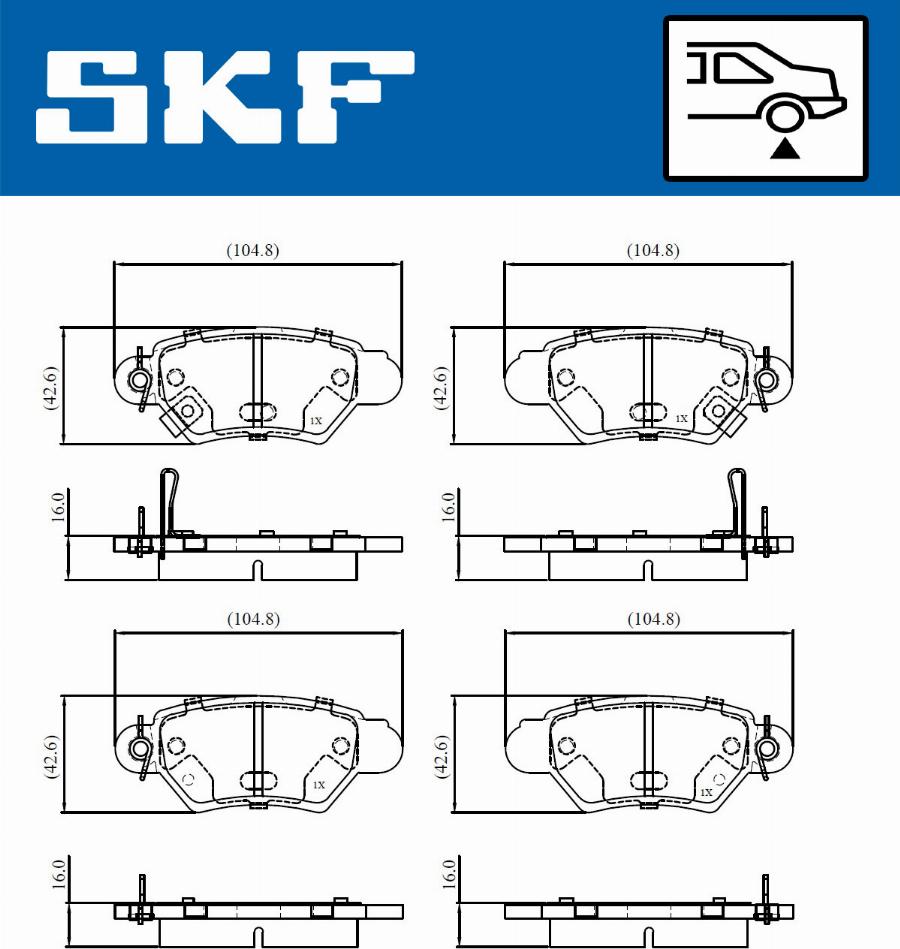 SKF VKBP 90894 A - Bremžu uzliku kompl., Disku bremzes ps1.lv