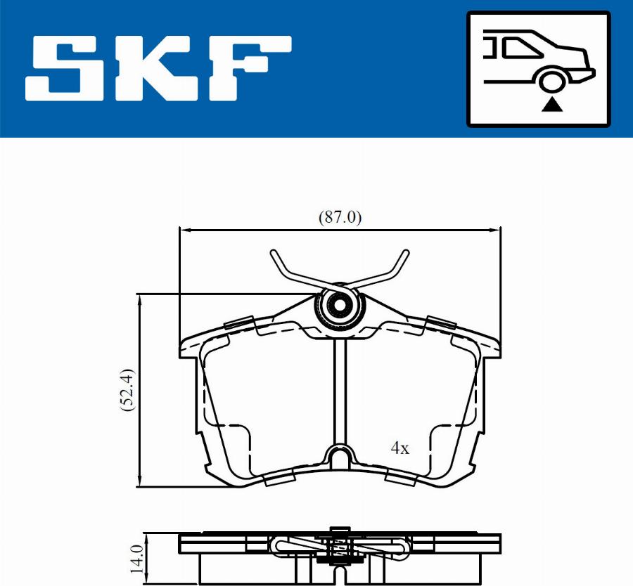 SKF VKBP 90897 A - Bremžu uzliku kompl., Disku bremzes ps1.lv