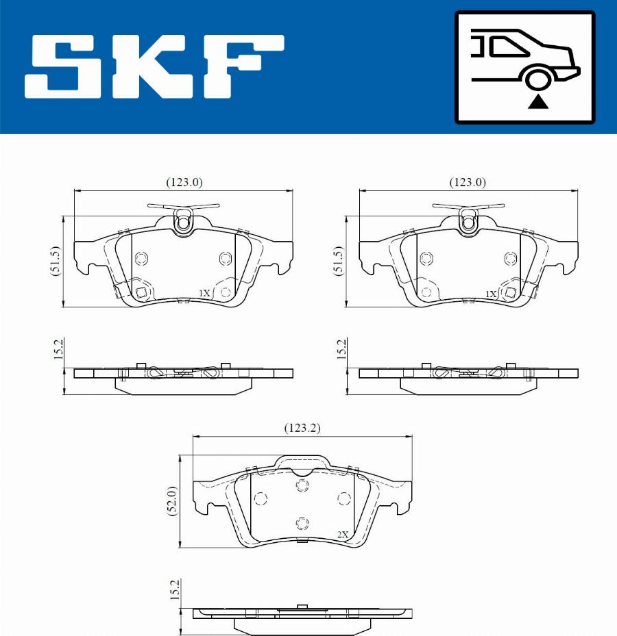 SKF VKBP 90851 A - Bremžu uzliku kompl., Disku bremzes ps1.lv