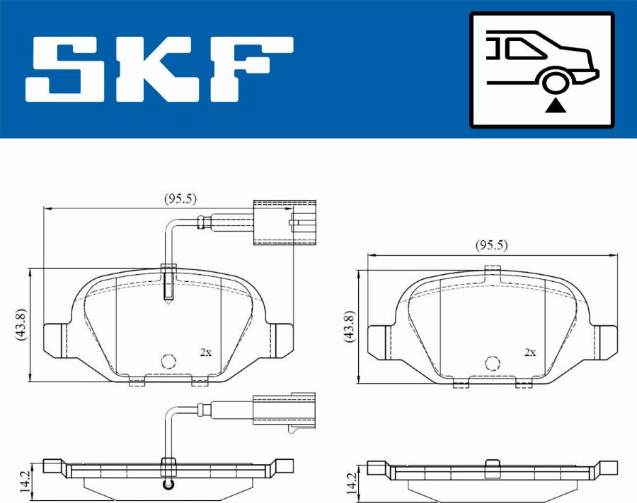 SKF VKBP 90391 E - Bremžu uzliku kompl., Disku bremzes ps1.lv