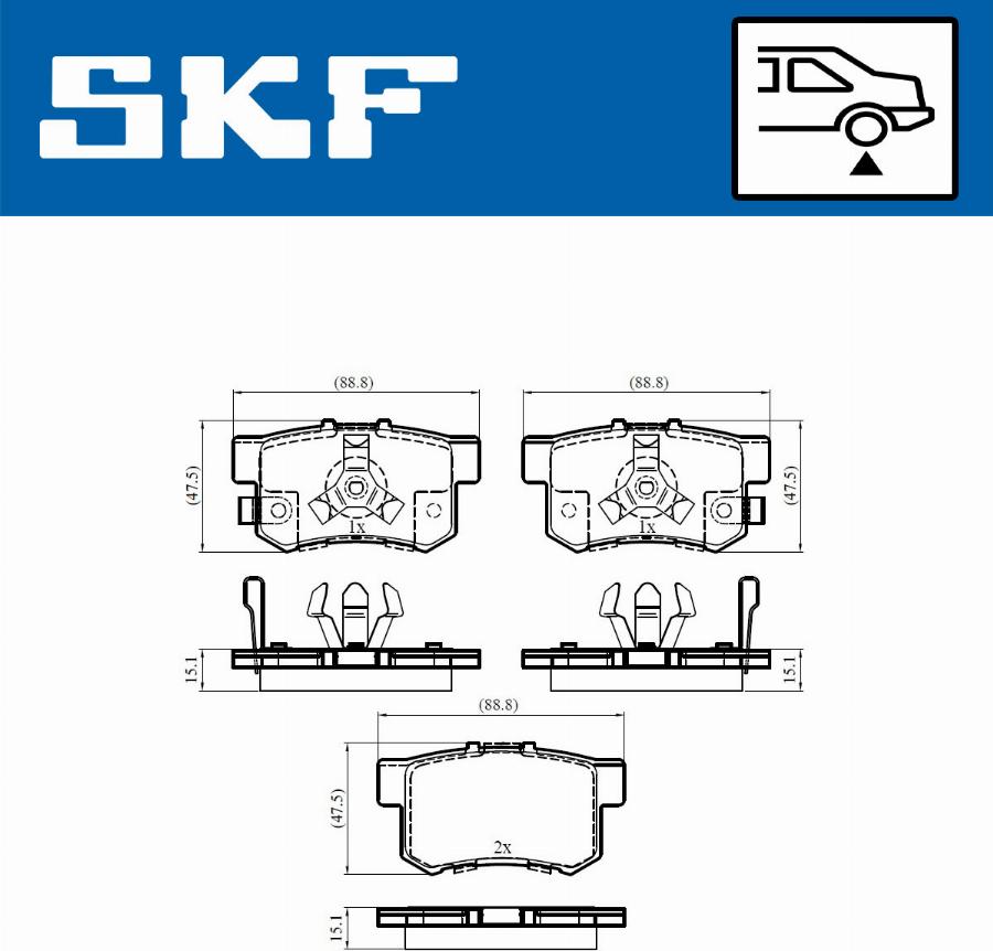 SKF VKBP 90397 A - Bremžu uzliku kompl., Disku bremzes ps1.lv