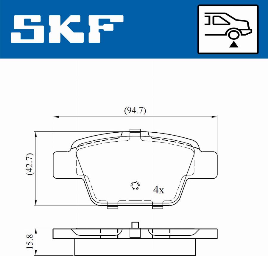 SKF VKBP 90315 - Bremžu uzliku kompl., Disku bremzes ps1.lv