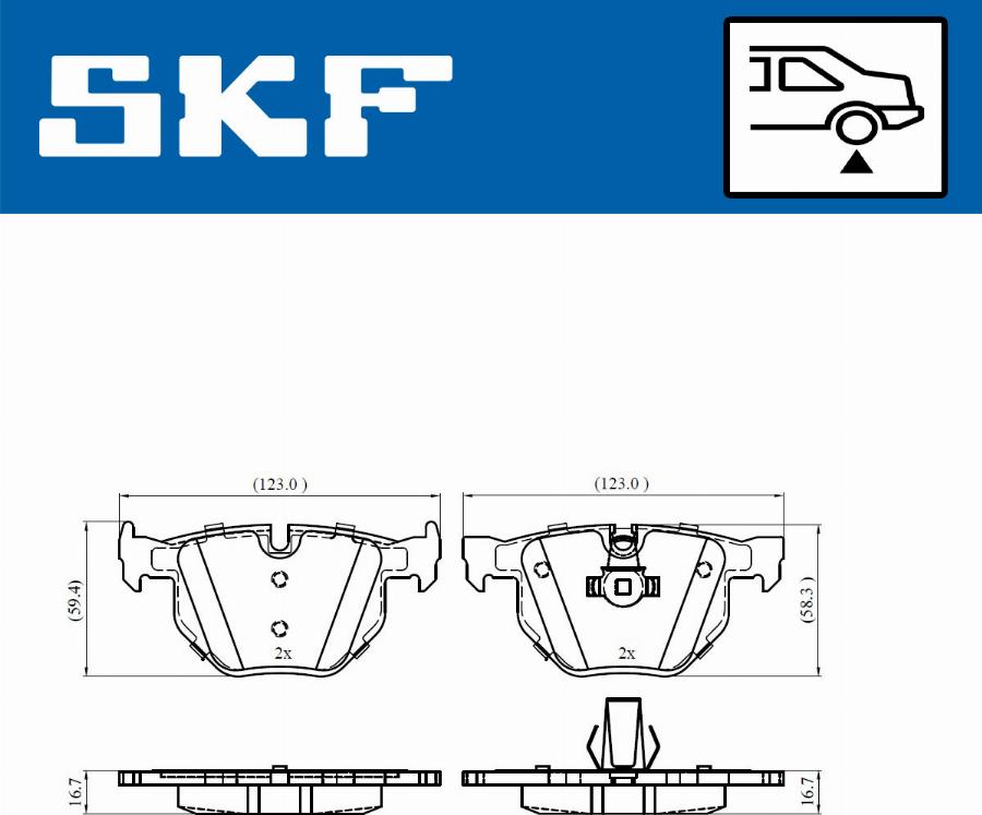 SKF VKBP 90316 - Bremžu uzliku kompl., Disku bremzes ps1.lv