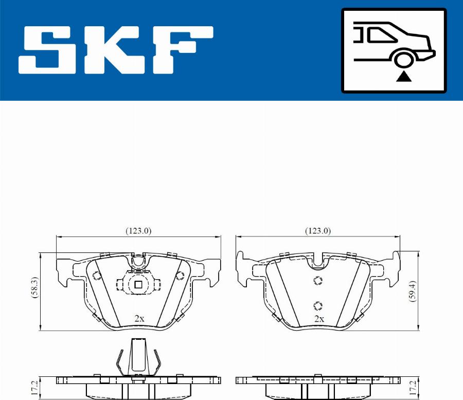 SKF VKBP 90240 - Bremžu uzliku kompl., Disku bremzes ps1.lv